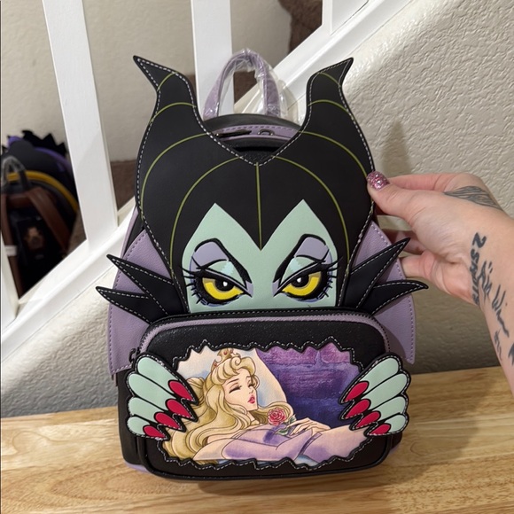 Loungefly Handbags - Maleficent Themed Backpack with Sleeping Beauty Design